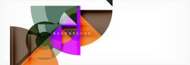 Modaya uygun daireler kompozisyon geometrik arka plan