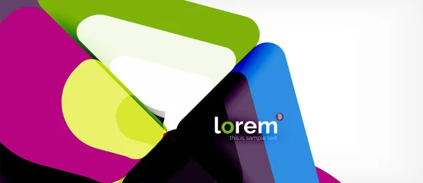Abstraktní pozadí barevné geometrické tvary moderního designu — Stockový vektor