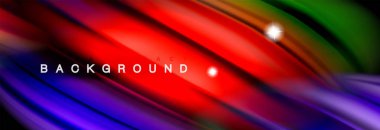 Renk dalgalar siyah, sıvı akan şekillerdeki karıştırma