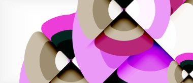 Arka plan tasarım daireler ve üçgenler