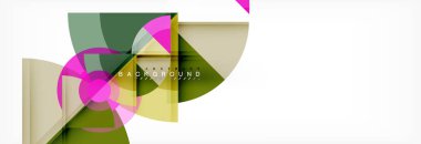 Modaya uygun daireler kompozisyon geometrik arka plan