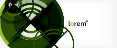 Daire arka plan, parlak renkli yuvarlak geometrik şekiller