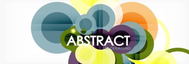 Çakışan daireye arka planı Tasarla