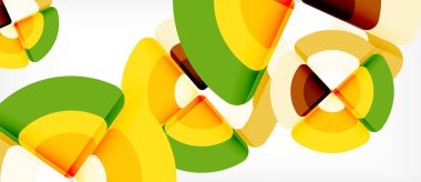 Daireler ve üçgenler geometrik arka plan. Trendy soyut düzeni şablonu iş veya teknoloji sunu veya web broşür kapak için duvar kağıdı