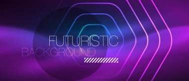 Neon parlak çizgiler, sihirli enerji alanı mavi ışık kavramı, arka plan duvar kağıdı tasarımı