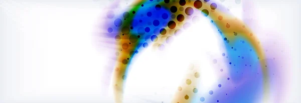 배경 홀로그램 추상 액체 색상 웨이브 디자인 — 스톡 벡터