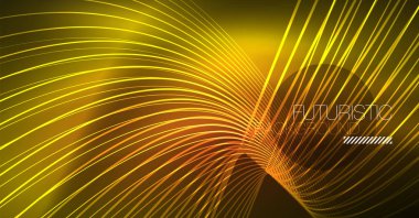 Neon parlayan sihirli arka plan, neon afiş, gece gökyüzü duvar kağıdı. Sihirli ışığı efekti. Noel soyut desen.