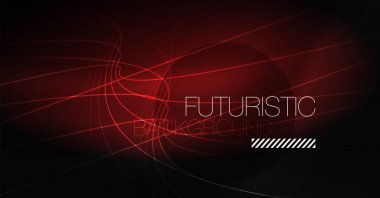 Dijital teknoloji arka plan - neon geometrik tasarım. Soyut parlak çizgiler. Renkli techno arka plan. Fütüristik şekli.
