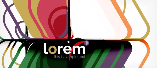 Fond abstrait formes géométriques multicolores design moderne — Image vectorielle