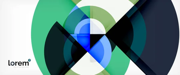 Multicolore formes rondes fond abstrait — Image vectorielle