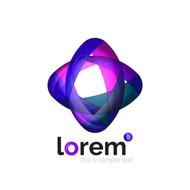 Soyut geometrik iş simgesi