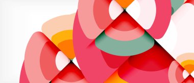 Daireler ve üçgenler geometrik arka plan. Trendy soyut düzeni şablonu iş veya teknoloji sunu veya web broşür kapak için duvar kağıdı
