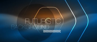 Neon parlak çizgiler, sihirli enerji alanı mavi ışık kavramı, arka plan duvar kağıdı tasarımı