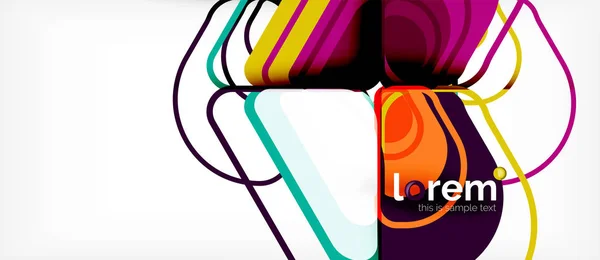 Abstrato fundo multicolorido formas geométricas design moderno — Vetor de Stock