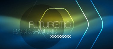 Neon parlak çizgiler, sihirli enerji alanı mavi ışık kavramı, arka plan duvar kağıdı tasarımı