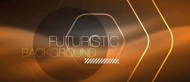 Siyah ve parlak renkli çizgiler neon tasarım, magin techno şablon arka plan