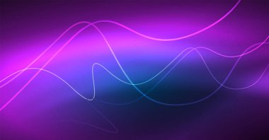 Soyut dalga koyu, parlak hareket üzerinde parlayan, Noel ve yeni yıl alan ışık sihirli. Techno arka plan