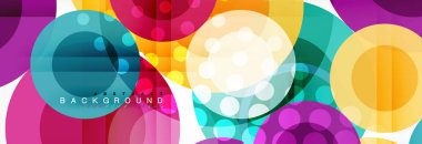 Çakışan daireye arka planı Tasarla