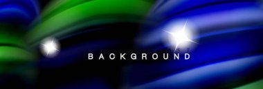 Karıştırma sıvı renk dalgalar siyah akan arka plan soyut tasarım