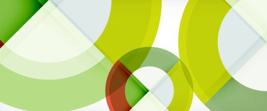 Arka plan, renkli yuvarlak şekiller gölge efektleri ile modern daireler geometrik soyut