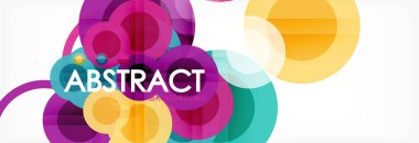 Çakışan daireye arka planı Tasarla