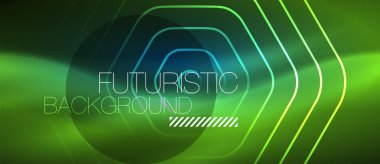 Neon parlak çizgiler, sihirli enerji alanı mavi ışık kavramı, arka plan duvar kağıdı tasarımı