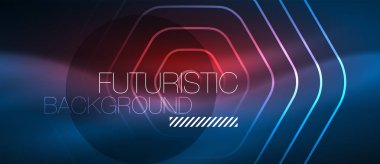 Neon parlak çizgiler, sihirli enerji alanı mavi ışık kavramı, arka plan duvar kağıdı tasarımı