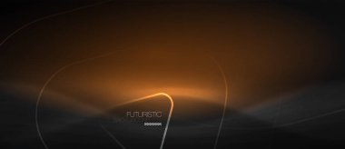 Koyu siyah arka plan ile neon renkler ve çizgiler