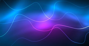 Soyut dalga koyu, parlak hareket üzerinde parlayan, Noel ve yeni yıl alan ışık sihirli. Techno arka plan