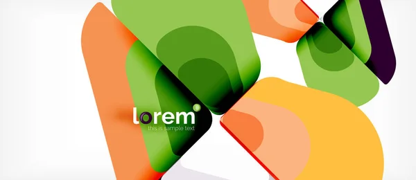 Fondo abstracto formas geométricas multicolores diseño moderno — Vector de stock