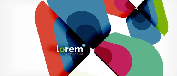 Abstrakt baggrund flerfarvede geometriske former moderne design – Stock-vektor