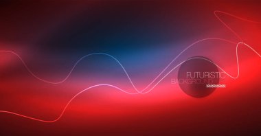 Soyut dalga koyu, parlak hareket üzerinde parlayan, Noel ve yeni yıl alan ışık sihirli. Techno arka plan