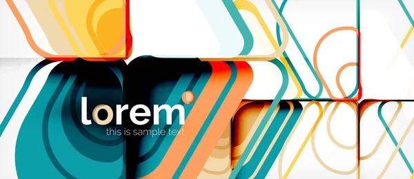 Fond abstrait formes géométriques multicolores design moderne — Image vectorielle