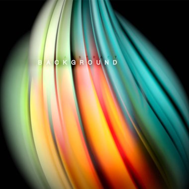 Arka plan soyut - sıvı renkli dalga