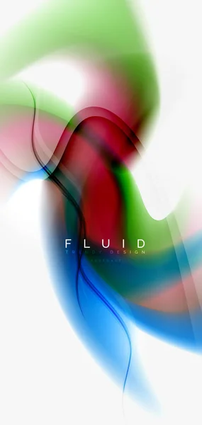 Fluido fluindo onda fundo abstrato —  Vetores de Stock