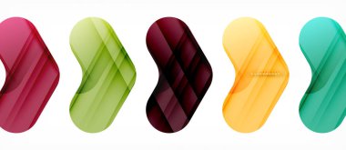 Renkli parlak oklar arka plan soyut