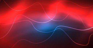 Soyut dalga koyu, parlak hareket üzerinde parlayan, Noel ve yeni yıl alan ışık sihirli. Techno arka plan