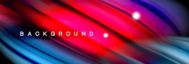 Renk dalgalar siyah, sıvı akan şekillerdeki karıştırma