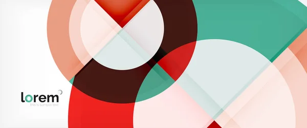 Mehrfarbige runde Formen abstrakter Hintergrund — Stockvektor