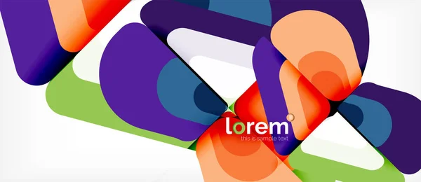 Fondo abstracto formas geométricas multicolores diseño moderno — Archivo Imágenes Vectoriales