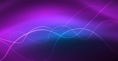 Soyut dalga koyu, parlak hareket üzerinde parlayan, Noel ve yeni yıl alan ışık sihirli. Techno arka plan