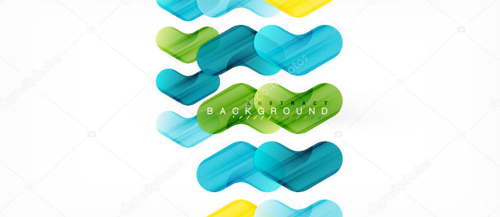 Colorful glossy arrows abstract background