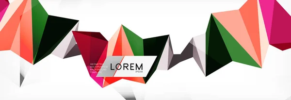 Mosaik dreieckigen Low-Poly-Stil abstrakten geometrischen Hintergrund. polygonaler Vektor. abstrakte weiße helle Technologie Design. — Stockvektor