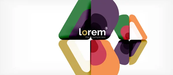 Abstrato fundo multicolorido formas geométricas design moderno —  Vetores de Stock
