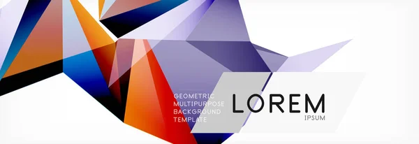 Carte Sur Fond Lumière Modèle Triangle Abstrait Fond Géométrique Vectoriel — Image vectorielle