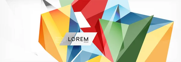 Mosaico triangular de estilo polivinílico bajo fondo geométrico abstracto. Vector poligonal. Diseño de tecnología brillante blanco abstracto . — Archivo Imágenes Vectoriales