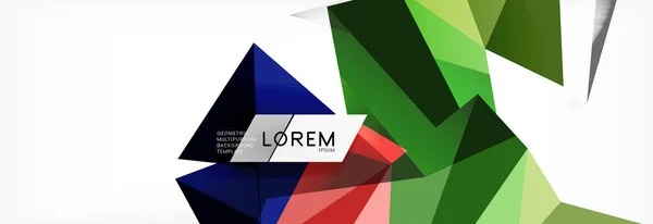 Mosaik dreieckigen Low-Poly-Stil abstrakten geometrischen Hintergrund. polygonaler Vektor. abstrakte weiße helle Technologie Design. — Stockvektor
