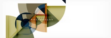 Modaya uygun daireler kompozisyon geometrik arka plan