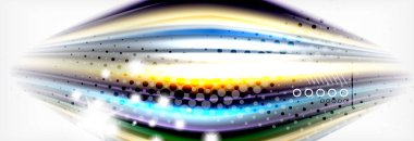 Pürüzsüz sıvı bulanıklık dalga arka plan, renk akışı kavramı, illüstrasyon