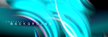 Sıvı renk arka plan, soyut dalgalar çizgiler, renkler ışık zemin üzerinde ışık efektleri ile karıştırma bulanık. Sunum, app duvar kağıdı, başlık sayfası veya poster için sanatsal illüstrasyon vektör